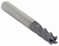 WIDIA HANITA Square End Mill: Carbide, TiAlN Coated, 4 Flute, 1/16" Mill Dia, 7/64" LOC, 1-1/2" OAL (MPN I4S0062T011R)