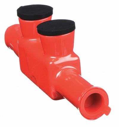 BURNDY Multitap Connector: 2 Port, In-Line Entry, 4/0 AWG – 250 kcmil Wire Size - Direct Burial In-Line Entry Multitap Connectors