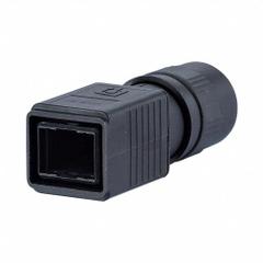 METZ CONNECT Plug Housing: Plug Housing, 1 Ports, Plastic, IP65/IP6X/IPX7, -40°F to 158°F, Black (MPN 1401045002KE). Key specifications — Brand: METZ CONNECT; IP Rating: IPX7; Product Type: Plug Housing; Color: Black; Material: Plastic; Compatible Inserts: OpDAT Industry 2SC Plug Insert; Housing Type: Plug.