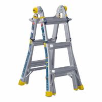 WERNER Combination Ladder: 5 Configurations, Aluminum, 375 lb Load Capacity, 24 lb Wt, 7 ft to 11 ft (MPN MT-14IAA). Key specifications — Brand: WERNER.