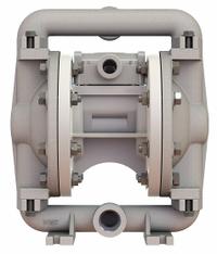 VERSAMATIC Double Diaphragm Pump: 316 Stainless Steel Body, 1/2 in, NPT Connection, 12 gpm (MPN E5SP6X669C). Key specifications — Brand: VERSAMATIC; Seat Material: Santoprene; Check Valve Material: Santoprene.