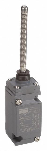 DAYTON Limit Switch: Wobble Stick, 2 Mounting Holes (MPN 12T852). Key specifications — attr1019591: DAYTON; attr1019596: Screw Terminals.