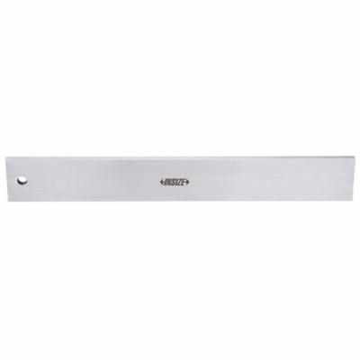INSIZE Straight Edge: Metric/SAE, Not Certified, Steel, 0.006 mm/0.06 mm, 2 in Wd - Steel Straight Edges