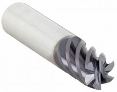 WIDIA HANITA Square End Mill: Carbide, TiAlN Coated, 6 Flute, 1/2" Mill Dia, 2" LOC, 4-1/2" OAL (MPN TR4S1713005)