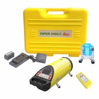 LEICA PIPER Pipe Laser Kit: Yellow, Pipe Laser, 16 1/2 in Overall Ht, 10 1/2 in Overall Wd, Aluminum (MPN PIPER 200G Kit). Key specifications — attr935972: LEICA PIPER; attr937993: Pipe Laser; attr940214: Yellow; attr940218: Pipe Laser; attr940221: Li-Ion Battery; attr940223: Aluminum.
