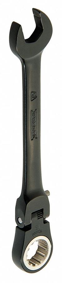PROTO Combination Wrench: Alloy Steel, Black Chrome, 10 mm Head Size, 5 1/4 in Overall Lg, Flex (MPN JSCVM10F). Key specifications — attr309600: 10 mm; attr309611: Black Chrome; attr309610: Alloy Steel; attr309604: No; attr309612: No; attr309613: No; attr309615: No; attr324932: PROTO.