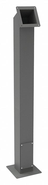 HOFFMAN Pedestal Column: Steel, 41 in Overall Ht, 4 in Overall Wd, 4 in Overall Dp (MPN A44PBCOL). Key specifications — Brand: HOFFMAN; Features: Mounted on Either Base, Through the Vertical Column or Directly to the Enclosure; Material: Steel.