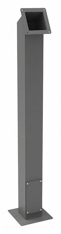 HOFFMAN Pedestal Column: Steel, 41 in Overall Ht, 4 in Overall Wd, 4 in Overall Dp (MPN A44PBCOL). Key specifications — Brand: HOFFMAN; Features: Mounted on Either Base, Through the Vertical Column or Directly to the Enclosure; Material: Steel.