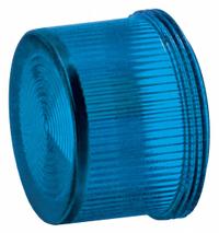 SIEMENS Pilot Light Lens: 30 mm Panel Mounting Hole Dia, Blue, Concentric Rings, Class 52 (MPN 52RA4S5). Key specifications — Brand: SIEMENS; Compatible with Series: Class 52; Lens Material: Plastic.