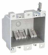 CANTEX Electrical Box: PVC, Nonmetallic Material & Nominal Size, Rectangular, 2 Gangs, 4 in Box Wd (MPN EZ25DOR). Key specifications — Brand: CANTEX; Bracket Style: Flush; Clamp Style: NMSC.