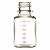 Plastic Lab Media & Roller Bottles - Plastic Lab Media Bottles: PETG, 2.03 fl oz Capacity - oz (MPN 137-1117-FLS). Key specifications — Graduated: Yes; Body Color: Colorless; Brand: APPROVED VENDOR.