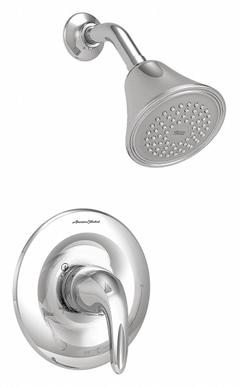 AMERICAN STANDARD Shower Faucet: Reliant 3, 2.5 gpm Fixed Showerhead Flow Rate, Metal/Plastic (MPN TU385501.002). Key specifications — Showerhead Material: Metal; Series: Reliant 3.