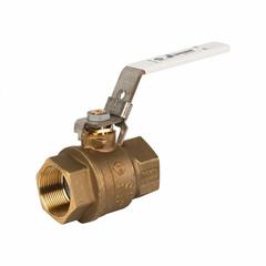 JOMAR VALVE Manual Two-Way Ball Valve: 1 in, Brass, Straight, Press x Press, Full Port Ball Port (MPN 100-405G-LH). Key specifications — Brand: JOMAR VALVE; Handle: Locking Lever.