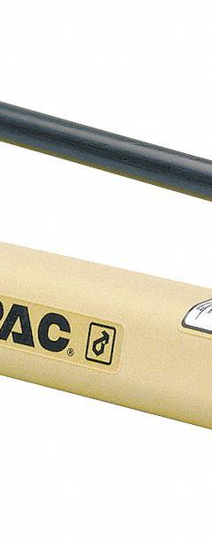 ENERPAC Hydraulic Hand Pump: 2 Stages, Single Acting, 200 psi Max. Pressure 1st Stage, Aluminum (MPN P392). Key specifications — Brand: ENERPAC; Cylinder Compatibility: Single Acting.