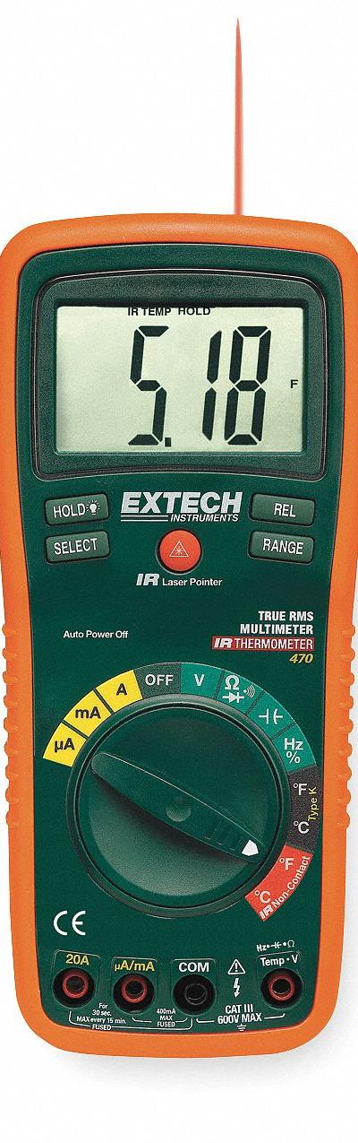EXTECH Digital Multimeter: TRMS - Standard Feature Multimeters