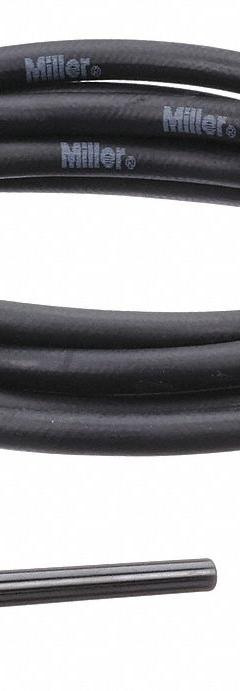 MILLER ELECTRIC TIG Torch Package: Air-Cooled, A-125, 12 1/2 ft, Rubber, 1-Piece, 9 (MPN WP-9-12-R). Key specifications — Brand: MILLER ELECTRIC; Manufacturer Part Number: WP-9-12-R; Neck Type: Rigid; Power Cord Material: Rubber; Gas Valve (Table): Without.