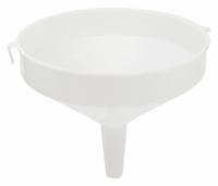 APPROVED VENDOR Funnel: HDPE, 6 L, 327.6 mm, 35 mm, 127 mm Stem Lg, White (MPN 342345). Key specifications — attr1372202: Funnel; attr1372195: White; attr1372208: APPROVED VENDOR.