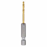 MILWAUKEE Hex Shank Drill Bit: 3/32", 135° Split Point, TiN-Coated HSS, Impact Rated, 2 PK (MPN 48-89-4603). Key specifications — attr1234973: Impact Rated; attr1234966: MILWAUKEE; attr1234978: 0.0938.