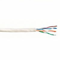 GENSPEED Category Cable: 1,000 ft Cable Lg, 24 AWG, Plenum, White, PVC, Std, 5131361E, 5e, 4 Pairs. Key specifications — Conductor Gauge: 24 AWG; Jacket Material: PVC; Brand: GENSPEED; Pairs Separation: Standard.