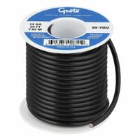 GROTE Primary Automotive Wire: GPT, 25 ft, 1 Conductor, 14 AWG, Black, 60 V Volt (MPN 89-7002). Key specifications — Brand: GROTE.