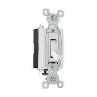 PASS & SEYMOUR Wall Switch: Toggle Switch, Single Pole, Maintained, White, 120/277V AC, 15 A (MPN CSB15AC1W). Key specifications — Brand: PASS & SEYMOUR; Illuminated: No; Voltage Rating: 120/277V AC.