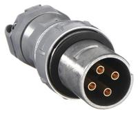 HUBBELL Pin and Sleeve Plug: Gray, 250V DC/600V AC, Three Phase, 60 A, 4 Pole, 4 Wire (MPN VP6475). Key specifications — Brand: HUBBELL.