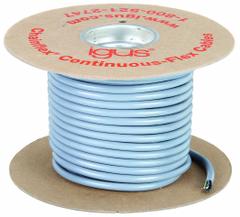 CHAINFLEX Control Cable: 18 AWG Conductor Size, 5 Conductors, PVC, 100 ft, Gray (MPN CF130US-07-05-100). Key specifications — Conductor Size: 18 AWG; Minimum Bend Radius Factor - Fixed: 5 x OD; Minimum Bend Radius Factor - Flexible: 7.5 x OD; Shielding: Unshielded; Brand: CHAINFLEX.