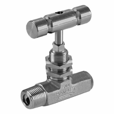 HAM-LET Plumbing Needle Valves: Inline Valve Body, 316 Stainless Steel, Integral Bonnet - Stainless Steel Straight-Body Needle Valves