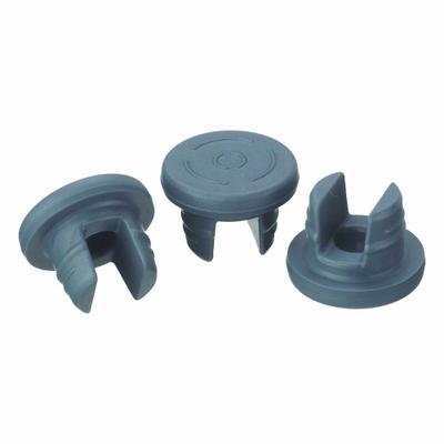 WHEATON Stopper: Bromobutyl, 20 Stopper Size, 13.4 mm Bottom Dia, 18.75 mm Top Dia - Synthetic Rubber Stoppers