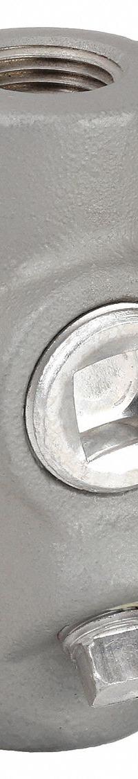 Sealing Fitting - Vertical and Horizontal: Aluminum, 1/2 in Trade Size, Female (MPN EYSEF50AL). Key specifications — Brand: APPLETON ELECTRIC; Finish: Powder Coated; Connection Type: Threaded; Thread Gender: Female; Ends - Hazardous Fittings: 1/2 in FNPT x 1/2 in MNPT; Material: Aluminum; Hazardous Location Rating: Class III; Thread Type: NPT.