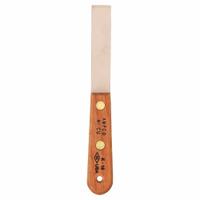 AMPCO Putty Knife: Bld. Mat. Copper Nickel, Hdl. Mat. Wood, Stiff, Straight Bld. Shape (MPN K-15). Key specifications — attr1004902: AMPCO; attr1012057: Half; attr1014703: Wood; attr1017570: Standard End; attr1029655: Straight; attr1034073: Bevel/ Offset.