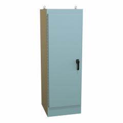 HAMMOND Electrical Enclosure: Steel, 72 in x 24 in x 24 in, NEMA 12, Solid Cover, Hinged, Dust Tight (MPN 1418WD24). Key specifications — Brand: HAMMOND; Closure Method: Handle; Knockouts: Not Included.