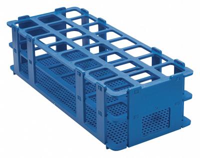 SP SCIENCEWARE Tube Rack: 4 1/8 in Overall Wd, 2 1/2 in Overall Ht, 9 3/4 in Overall Lg - Lab Storage Racks