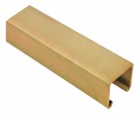 Strut Channel - Solid Wall: Steel, Electroplated, 12 ga Gauge, Solid, Single Strut Channel (MPN B 900 10). Key specifications — Material: Steel; Color: Gold; Finish: Electroplated; Hole Size: No Holes; Hole Spacing: No Holes; Slot Type: Solid; Brand: KINDORF.