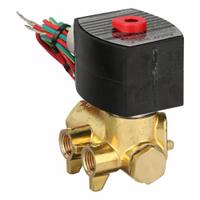 REDHAT Solenoid Valve: 4-Way, 1/4 in Pipe Size, 110V AC/120V AC, Explosion Proof/Watertight (MPN EF8345H003). Key specifications — Pipe Size: 1/4 in; Voltage: 120V AC; Brand: REDHAT; Coil Enclosure: Watertight.