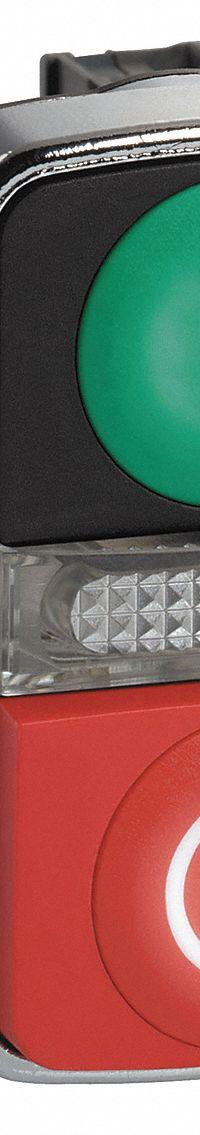 SCHNEIDER ELECTRIC Multihead Operator: 3 Buttons, 22 mm, 1NO/1NC, Metallic, Full Volt, LED (MPN XB4BW73731G5). Key specifications — AC Contact Rating: 1.2 A @ 600 V; Action: Momentary/Momentary/Momentary; DC Contact Rating: 0.27 A @ 250 V; Legend: I/O; Operator Illumination: Illuminated; Product Type: Multihead Operators; Series: XB4; Manufacturer Part Number: XB4BW73731G5.