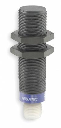 TELEMECANIQUE SENSORS Inductive Cylindrical Proximity Sensor: Built-in Connector, Unshielded, NO (MPN XS218AAMAU20). Key specifications — Brand: TELEMECANIQUE SENSORS; AC Supply Voltage Rating: 24-240V AC; DC Supply Voltage Rating: 24-240V DC.