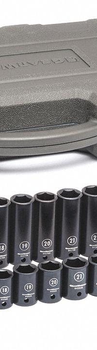 GEARWRENCH Socket Set: 3/8 in Drive Size, 9 mm to 30 mm Socket Size Range, Manganese Phosphate, SAE (MPN 84948N). Key specifications — attr1204251: GEARWRENCH; attr1215453: 3/8 in; attr1215454: 9 mm to 30 mm; attr1224229: Friction.