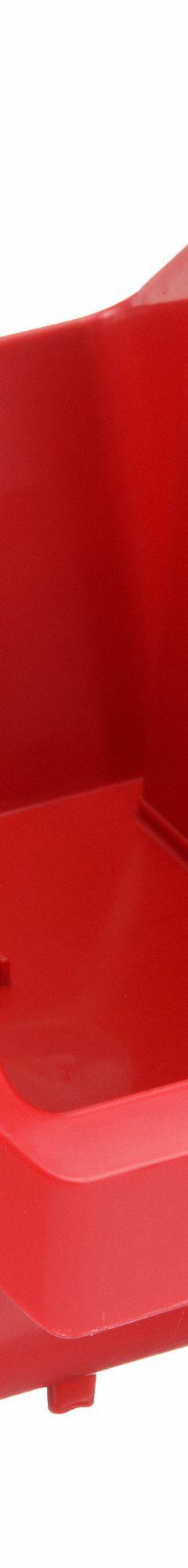 QUANTUM STORAGE SYSTEMS Cross-Stacking Bin: 6 5/8 in x 9 1/2 in x 5 in, Red, Label Holder Included (MPN QP965RD). Key specifications — Electrostatic Discharge: Not Electrostatic Discharge Conductive; Brand: QUANTUM STORAGE SYSTEMS; % Recycled Content: 0%.