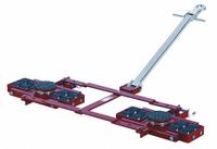 GKS-PERFEKT Machine Roller: 26,400 lb, 4 1/4 in Deck Ht, 6 1/2 in L x 6 1/2 in W, (16) Rollers, Red (MPN 5-10230). Key specifications — attr1344324: Rubber Padded; attr1344335: Pulling Handle with Tow Eye; attr1344360: GKS-PERFEKT; attr1344361: Red.