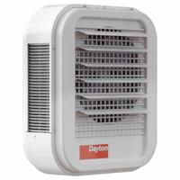 DAYTON Electric Wall & Ceiling Unit Heater: 480 V AC, 3-Phase, 30 in x 26-5/8 in x 13-3/4 in (MPN 804T08). Key specifications — Brand: DAYTON; Voltage, Phase: 480 V AC, 3-Phase; Overall Dimensions - H x W x D: 30 in x 26-5/8 in x 13-3/4 in.