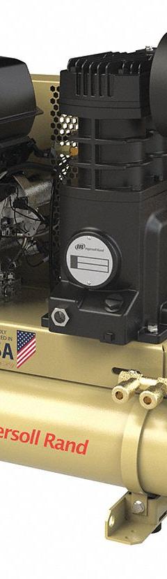 INGERSOLL RAND Portable Gas Air Compressor: 1 Stage, 9.1 hp Engine, Kohler, 18.3 cfm @ 90 psi (MPN SS5J9.5GK-WB). Key specifications — attr50858: Kohler; attr50844: INGERSOLL RAND.