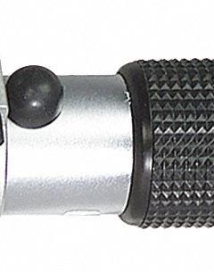 EXTECH Refractometer: Brix, +/-0.2% Brix Accuracy, Auto, Analog, 1 1/4 in Overall Dp (MPN RF15). Key specifications — Brand: EXTECH; Accuracy: +/-0.2% Brix; Refractive Index - Min: 0 % Brix; Automatic Temperature Compensation Included: Automatic; Refractive Index - Max: 32 % Brix; Resolution: 0.2% Brix; Test Parameters: Brix.