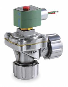 REDHAT Solenoid Valve: 2-Way, Normally Closed, 3/4 in Pipe Size, 110V AC/120V AC, Dust Collector (MPN 8353G052). Key specifications — Nominal Pipe Size: 3/4 in; Coil Enclosure: Watertight without Junction Box; Brand: REDHAT; Voltage: 120V AC.
