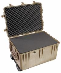PELICAN Protective Case: 19 5/8 in x 28 1/4 in x 17 5/8 in Inside, Convoluted/Pick and Pluck/Solid (MPN 1660-020-190). Key specifications — Handle Style: Folding; Brand: PELICAN; Case Closure Type: Double Throw.