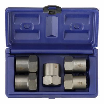 IRWIN Screw Extractor Set: 1/2 in Drive Size, 3/4 in to 1 in Socket Size Range - 3/8" Drive Bolt Extraction Socket Sets