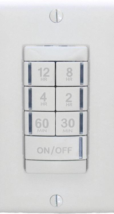 SENSOR SWITCH Wall Switch Timer: 12 hr Max - Digital Pre-Set Countdown Timers with Wall Plates