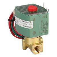 REDHAT Solenoid Valve: 2-Way, Normally Closed, 1/4 in Pipe Size, 220V AC/240V AC, High Flow (MPN 8262H208). Key specifications — Pipe Size: 1/4 in; Voltage: 240V AC; Brand: REDHAT; Coil Enclosure: Watertight.