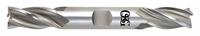 OSG Square End Mill: Cobalt, TiN Coated, Double End, 4 Flute, 7/8" Mill Dia, 1-7/8" LOC, 6-1/8" OAL (MPN 5424105)