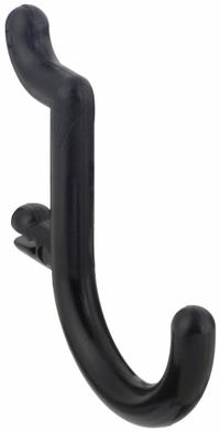 FUNCTIONAIRE J-Hook: 1/4 in Peg Hole, For 1 in Pegboard Hole Spacing, Snap-On, Surface, Black, 8 PK (MPN FH1-4). Key specifications — Color: Black; For Tool Type: Hammers; Locking System: Snap-On; Mounting Type: Surface; Material: Thermoplastic; Accessory Type: J-Hook; Brand: FUNCTIONAIRE.